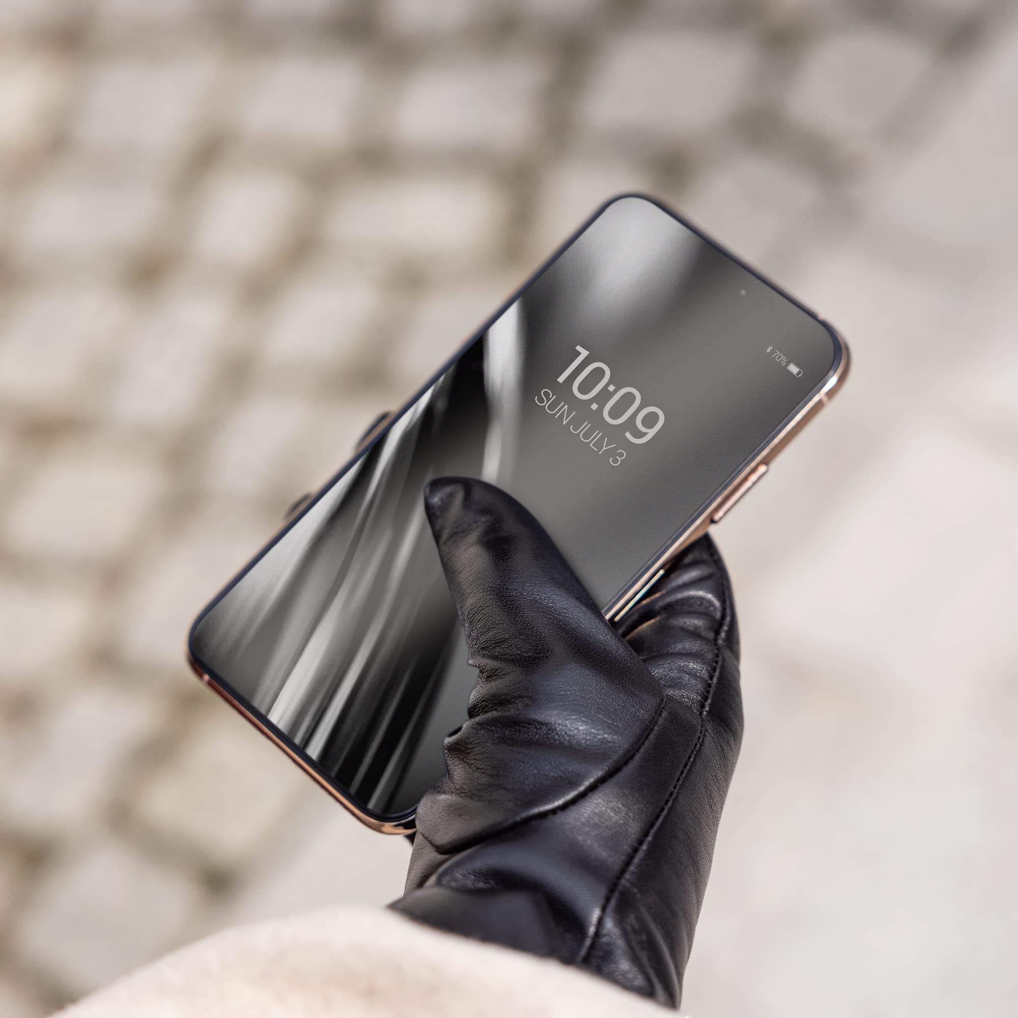 navaris-touchscreen-lederhandschuhe-damen-lammleder-kaschmir image 5