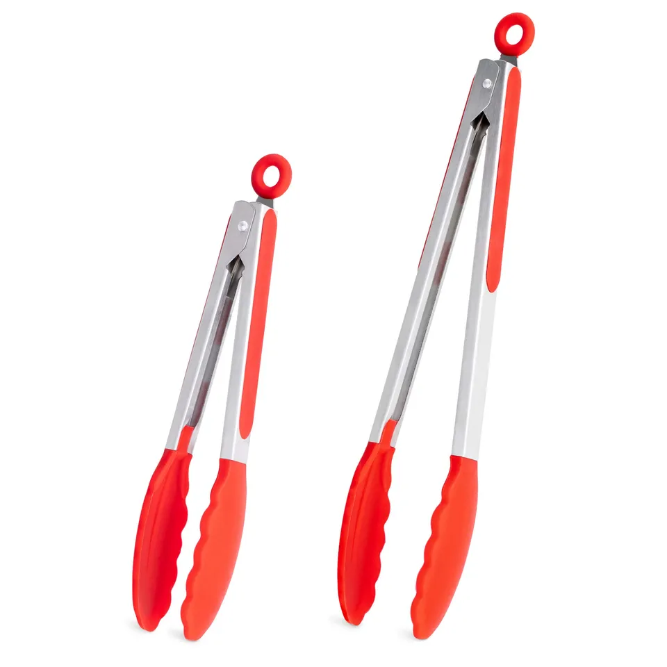 navaris-kitchen-k-chenzange-edelstahl-23-30cm-silikon-rot image 1