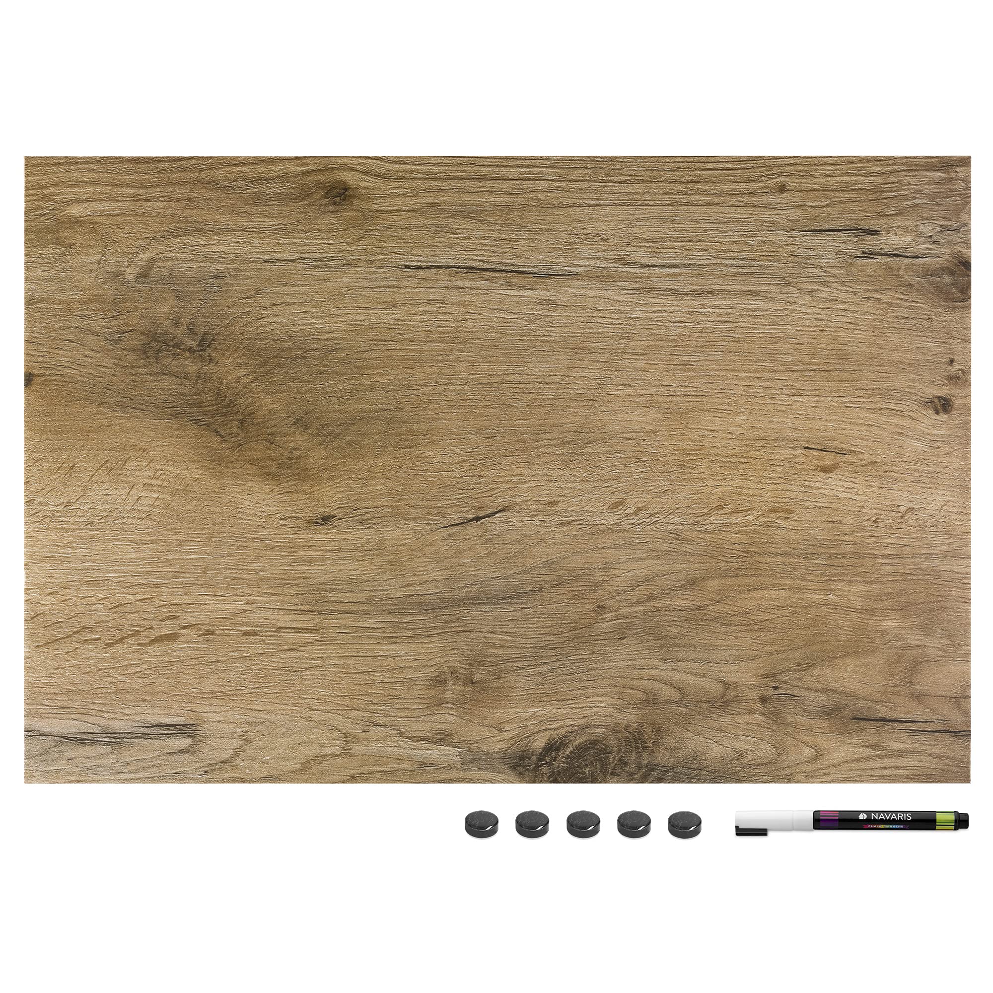navaris-magnettafel-magnetboard-60x40-whiteboard-holzoptik image 6