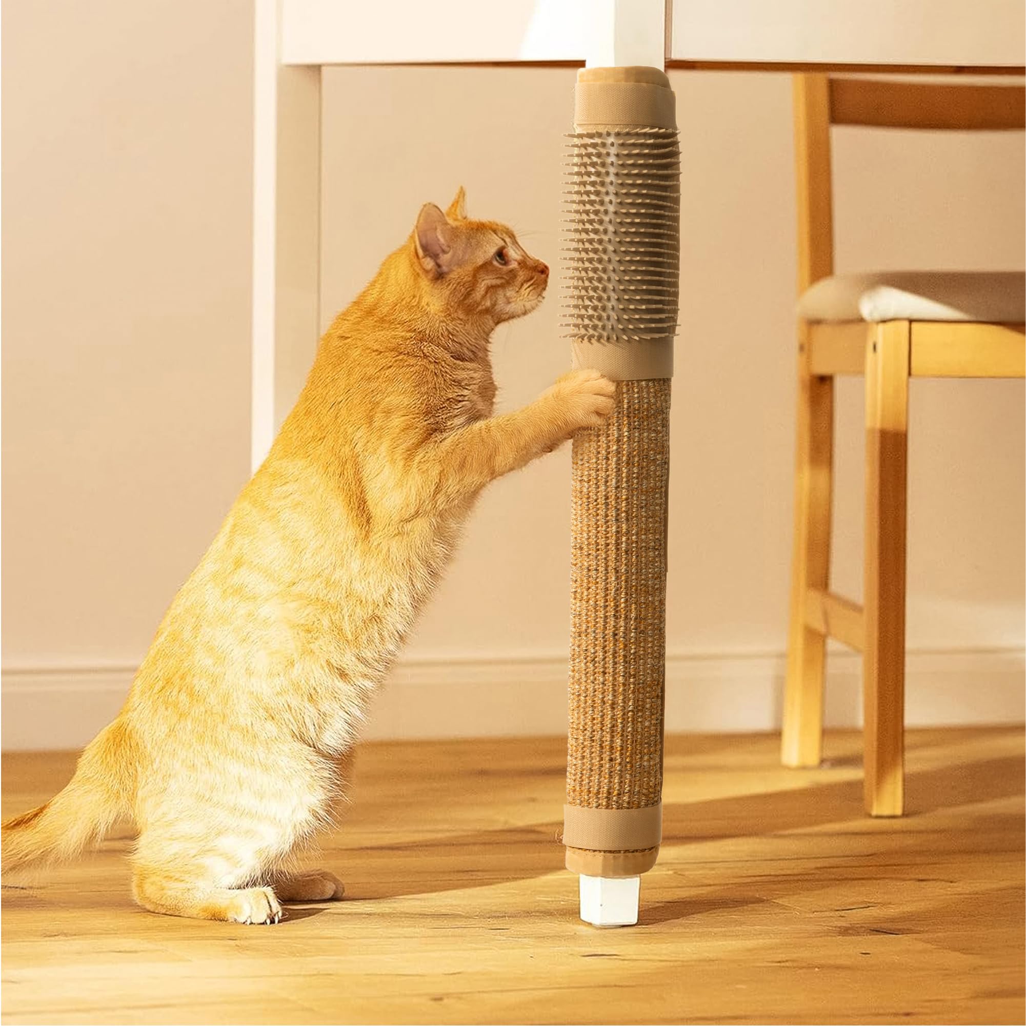 navaris-animals-kratzbrett-katze-sisal-mit-b-rste image 1