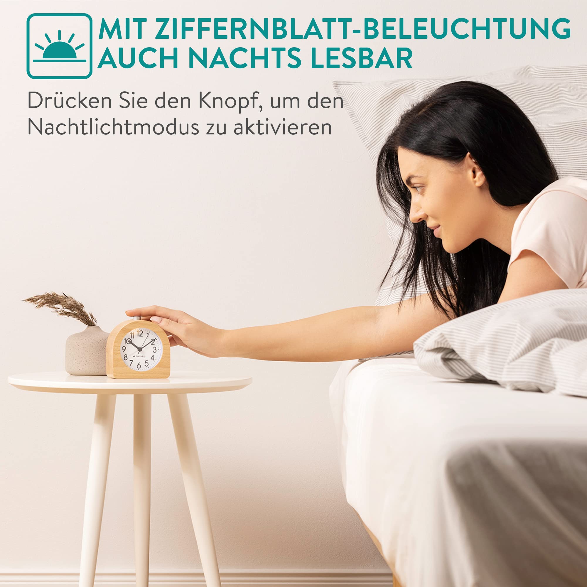 navaris-holzwecker-morgenwecker-analog-hellbraun-retro image 3