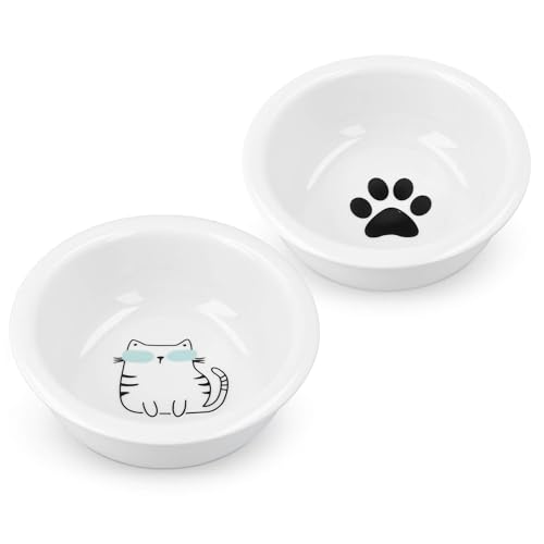 navaris-animals-futternapf-set-keramik-2x-360-ml-pfoten-print image 8