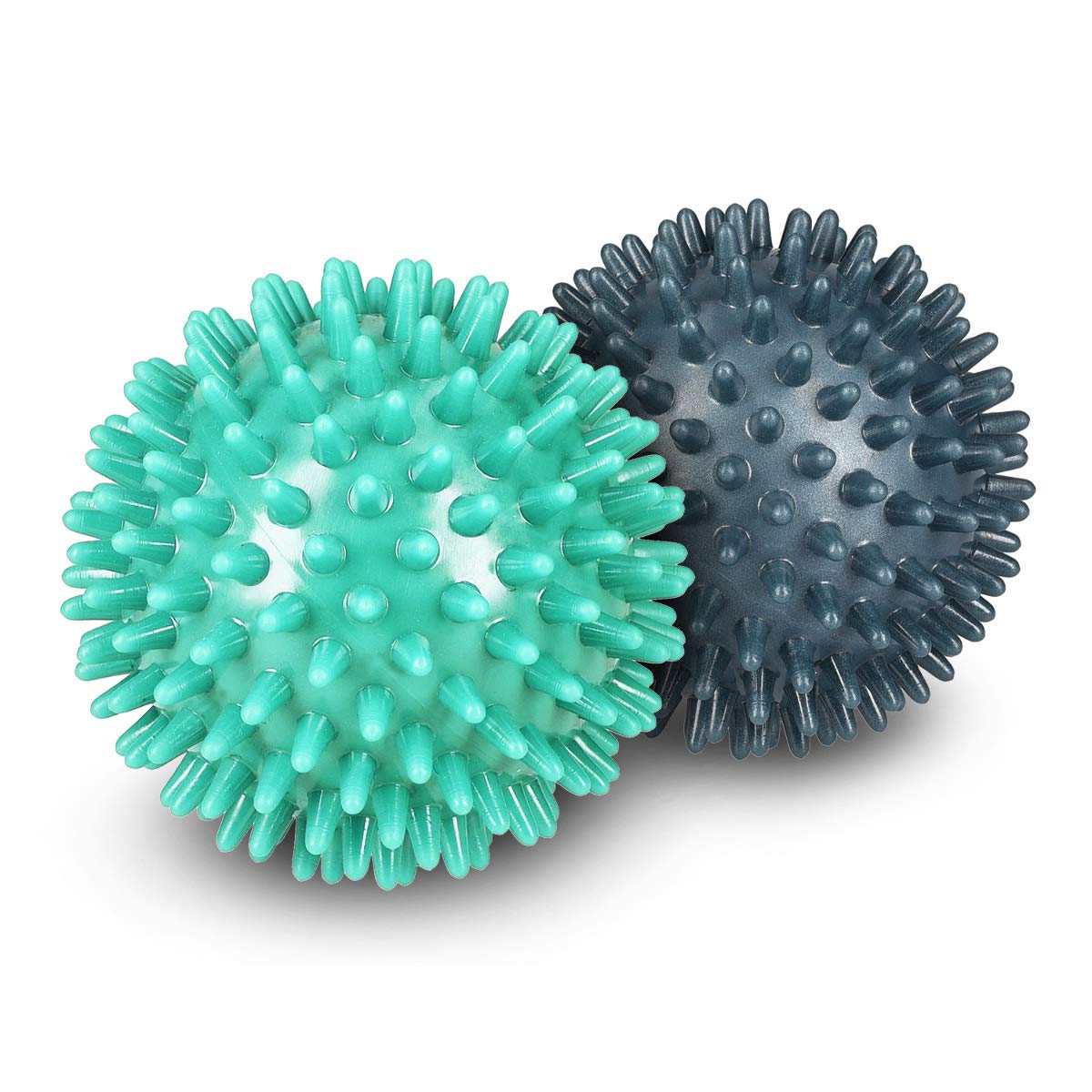 navaris-sport-igelball-set-2er-8cm-medium-hart-mint-petrol-massage image 5