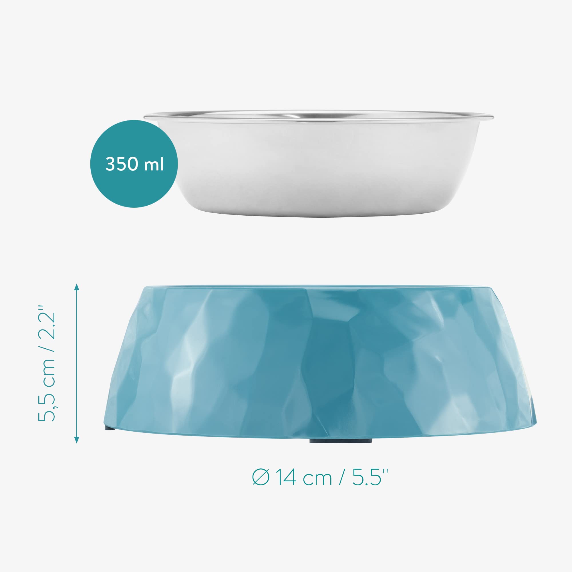 navaris-animals-futternapf-edelstahl-blau-2x-350-ml image 4