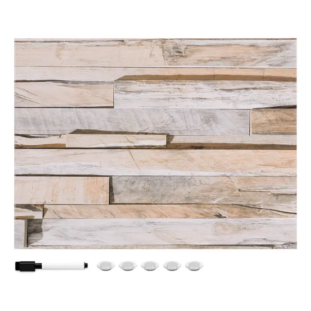 navaris-magnettafel-memoboard-33x43cm-steinwand-design image 1