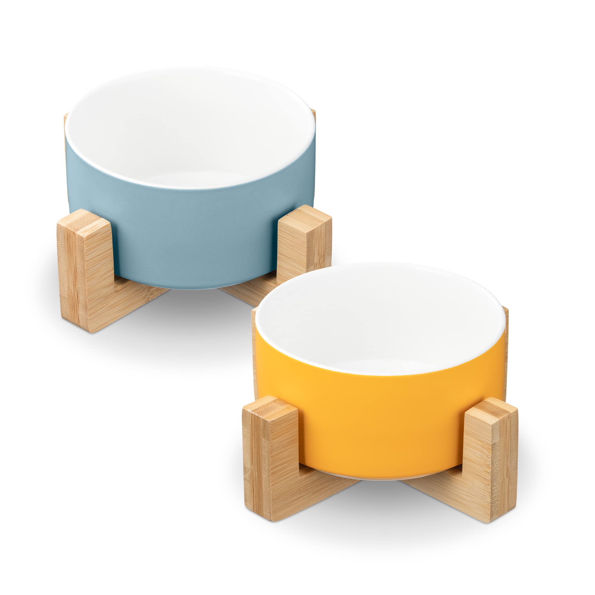 navaris-animals-futternapf-set-keramik-2-teilig-blau-gelb image 7
