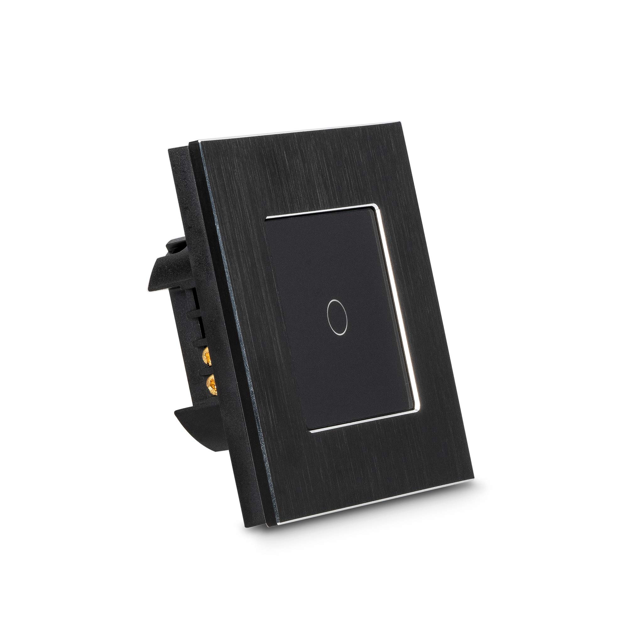 navaris-touch-lichtschalter-glas-schwarz-unterputz-led image 5