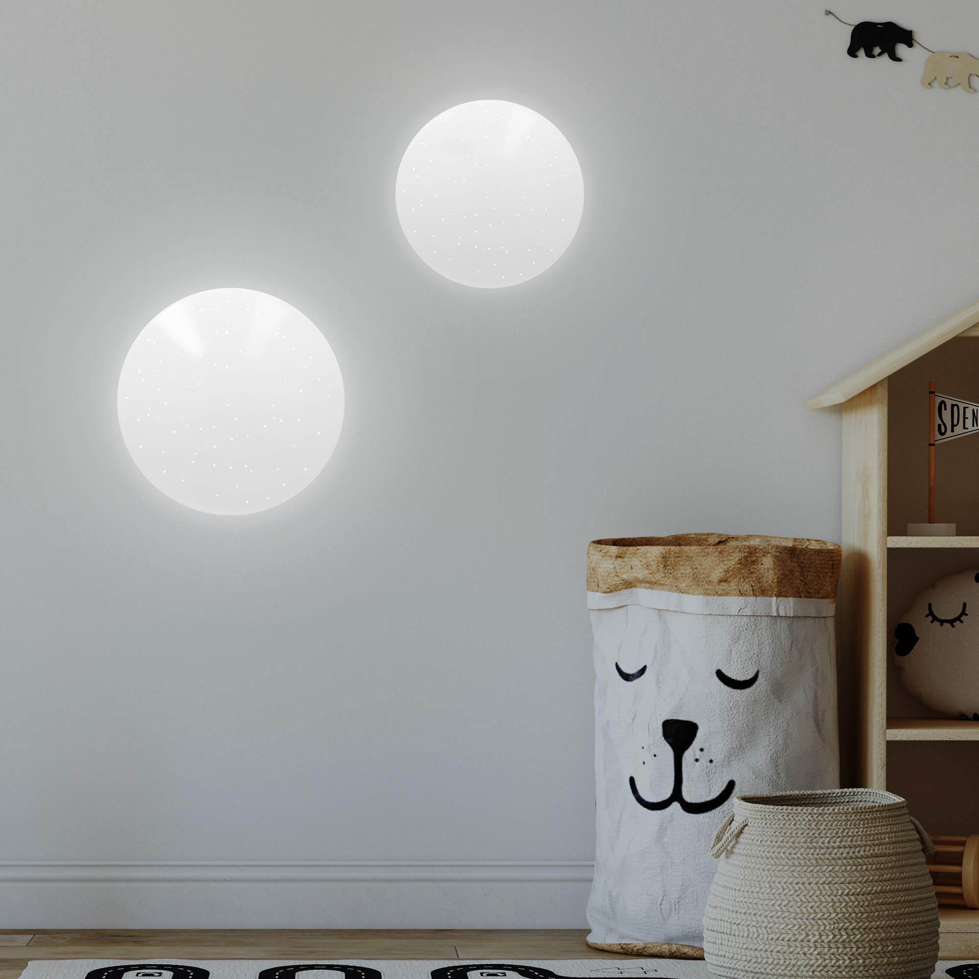 navaris-lighting-led-deckenleuchte-sterneneffekt-18w-29-cm-dimmbar image 2