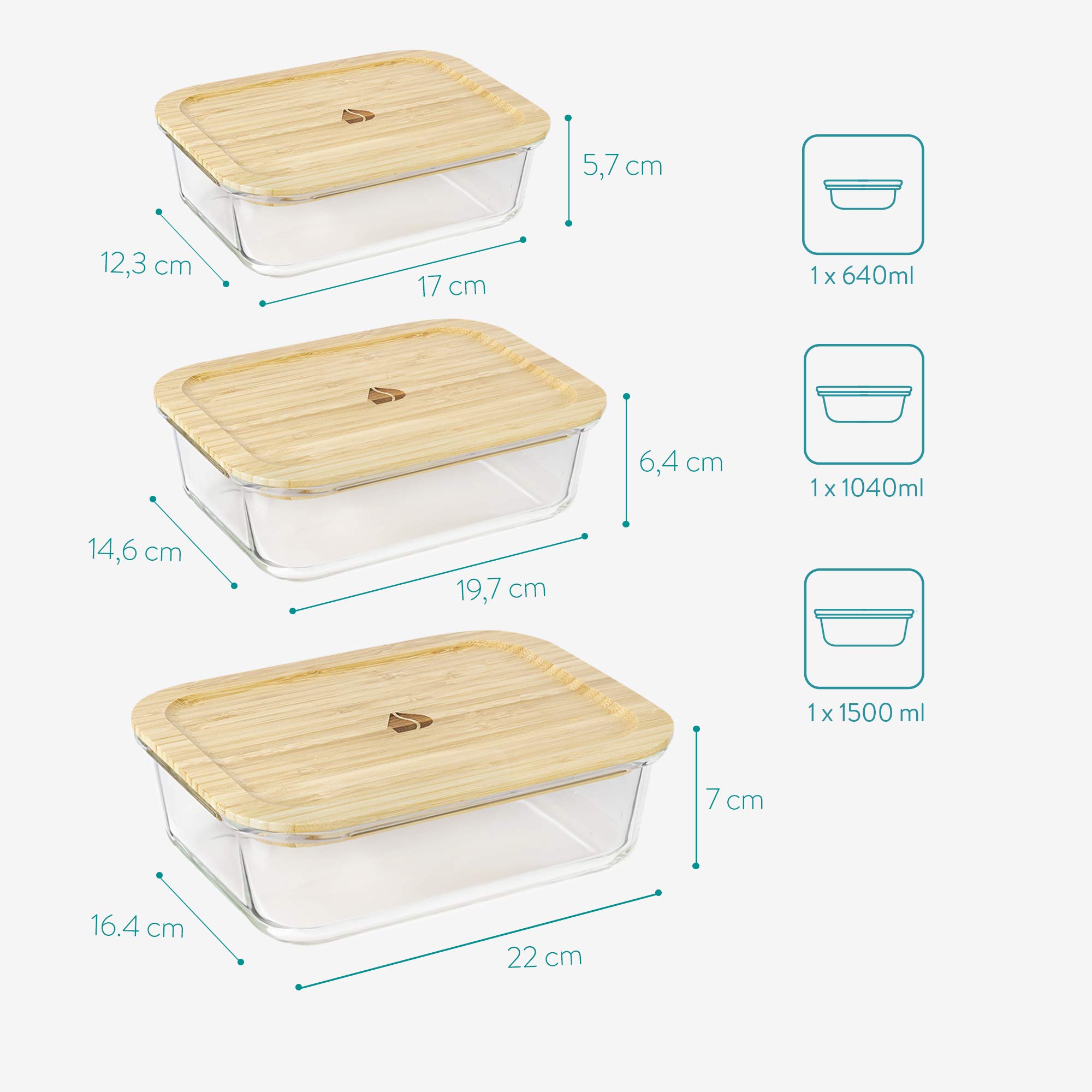 navaris-kitchen-glas-frischhaltedosen-3er-set-bambusdeckel-ovenfest image 6