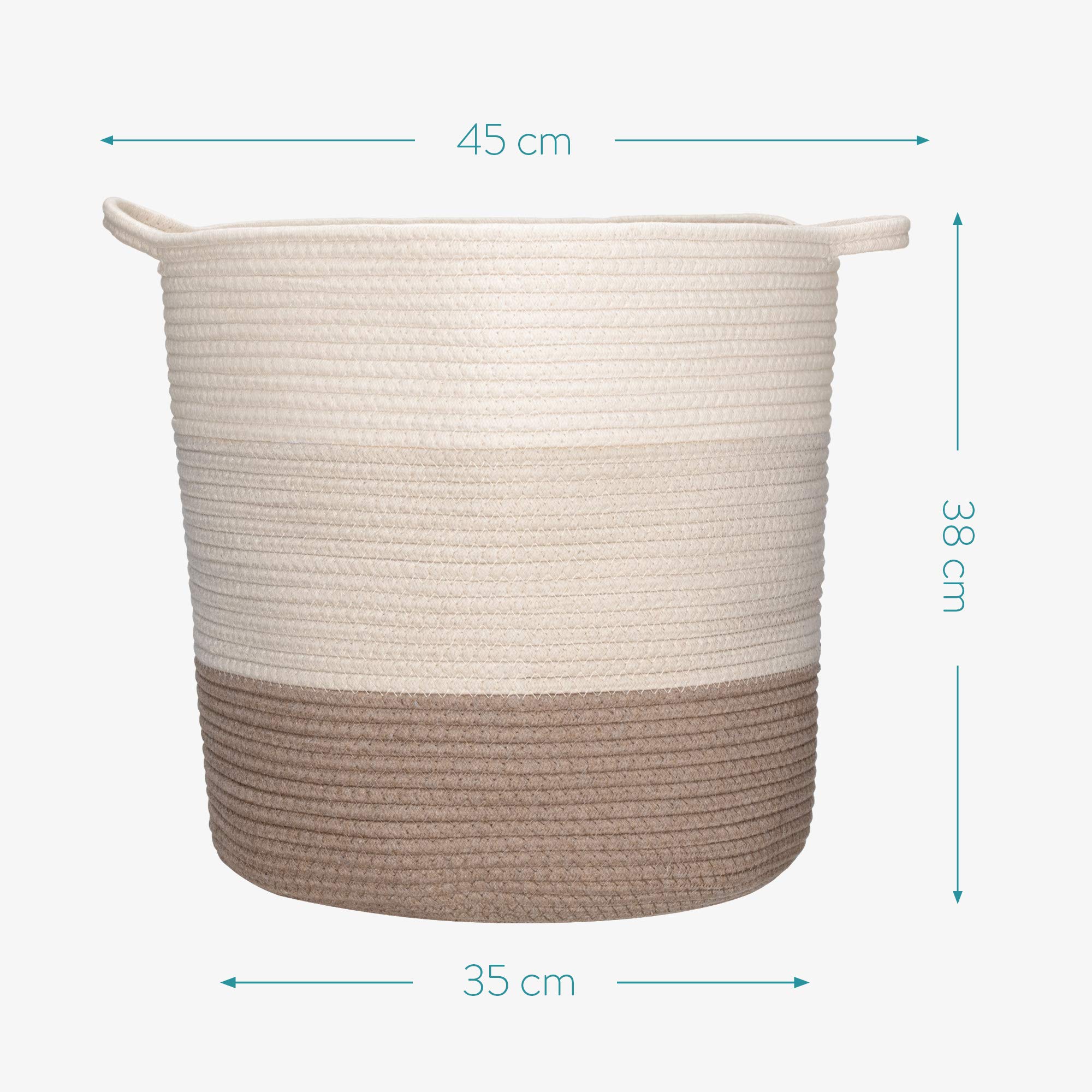 navaris-living-flechtkorb-baumwolle-rund-waschbar-beige image 3