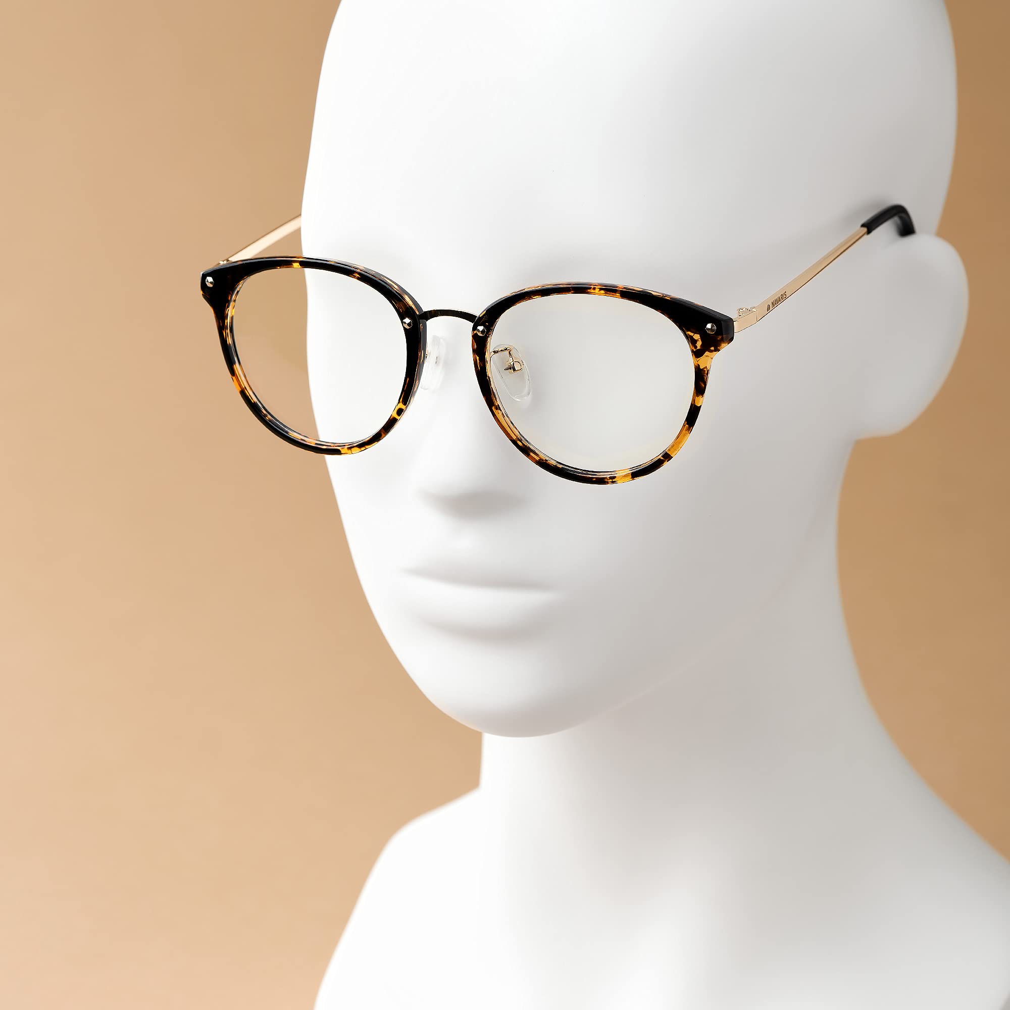 navaris-retro-brille-ohne-st-rke-nerdbrille-vintage-gold-2 image 5