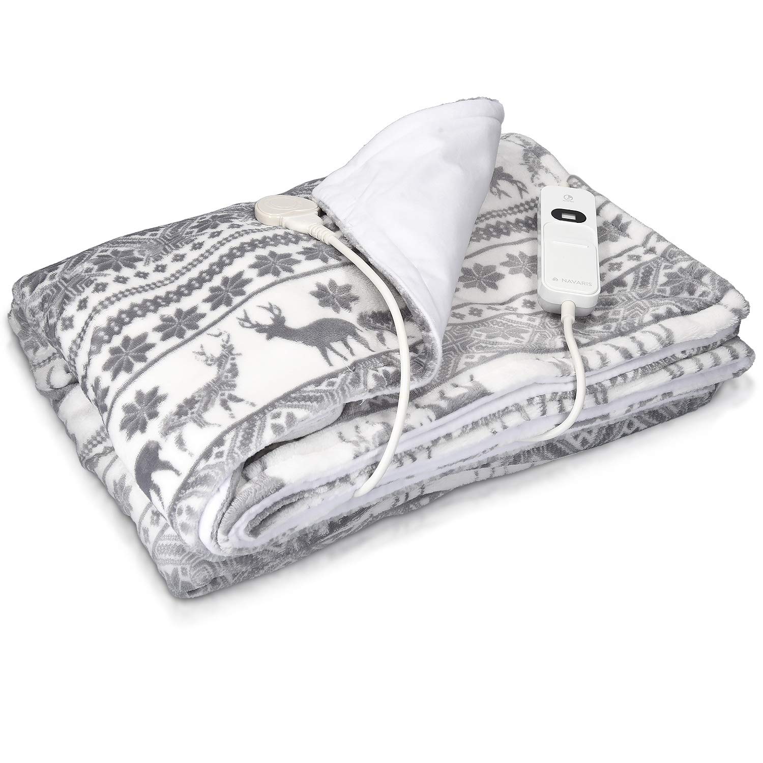 navaris-xxl-heizdecke-180x130-grau-waschbar image 1