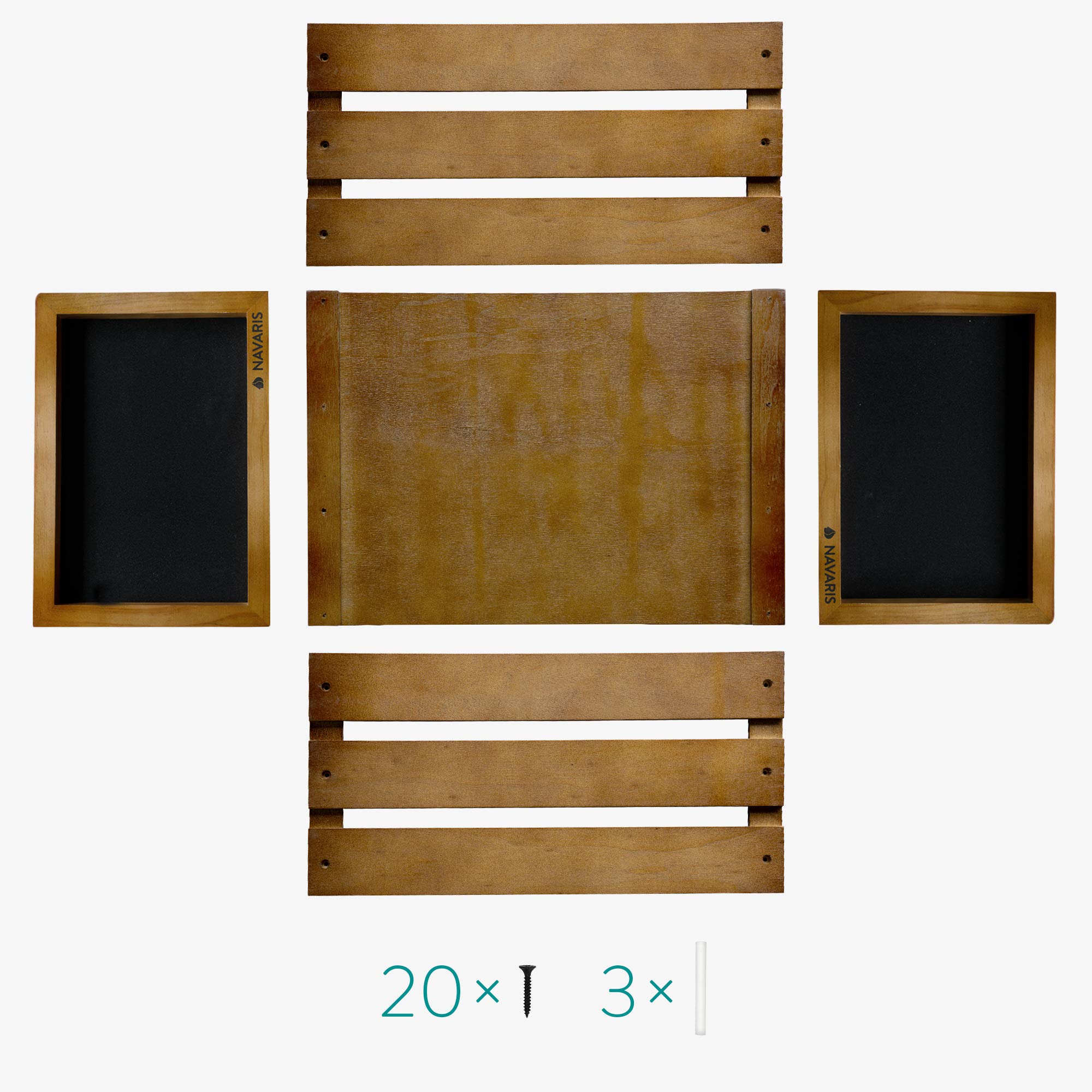 navaris-schallplattenkiste-holz-f-r-80-lps-braun-kreidetafel image 4