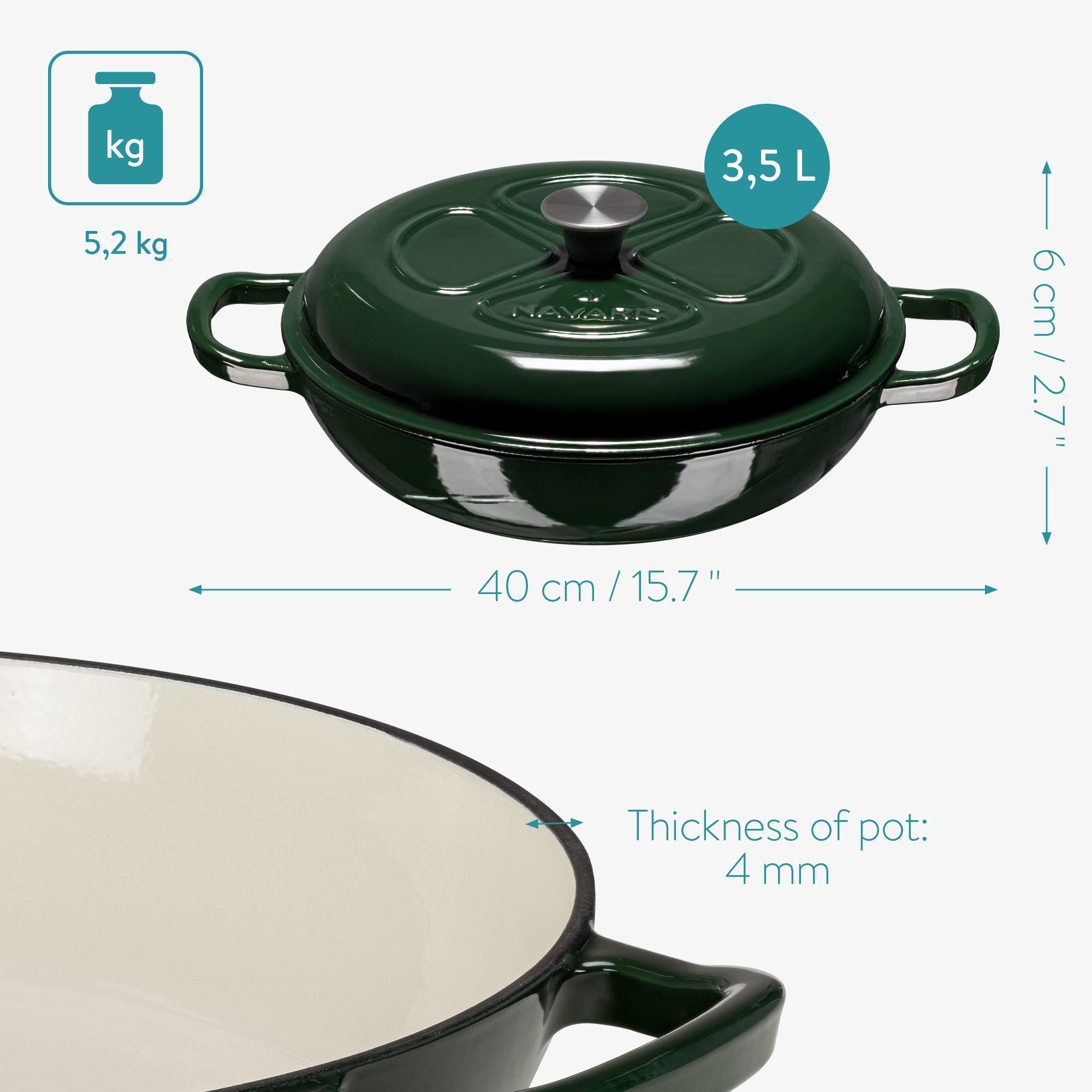 navaris-kitchen-gusseisen-topf-3-5l-rund-emailliert-bratentopf image 5