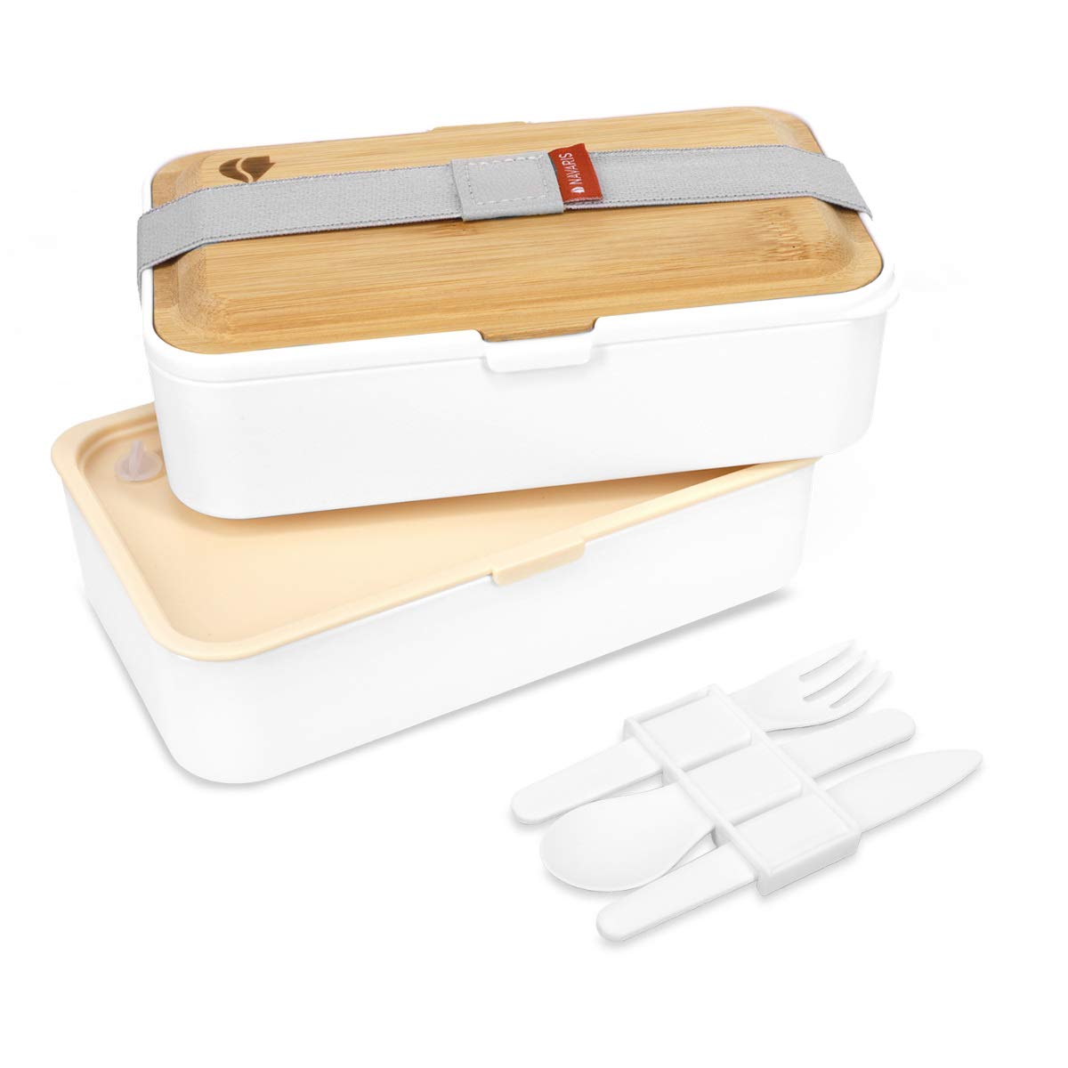 navaris-bento-box-lunchbox-mit-besteck-wei-2x-1200ml-luftdicht image 8