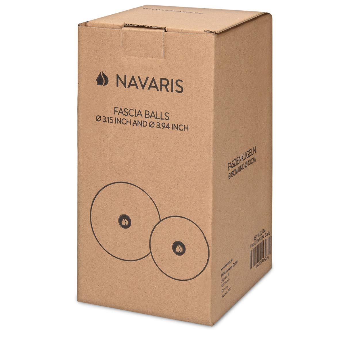 navaris-faszienball-set-2x-8-10cm-massageball-blau-schwarz-epp image 6