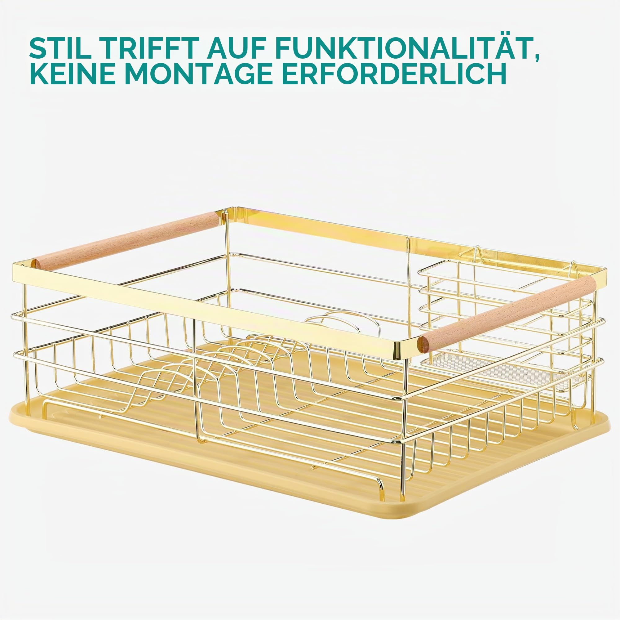 navaris-kitchen-abtropfgestell-geschirr-gold-besteckhalter image 6