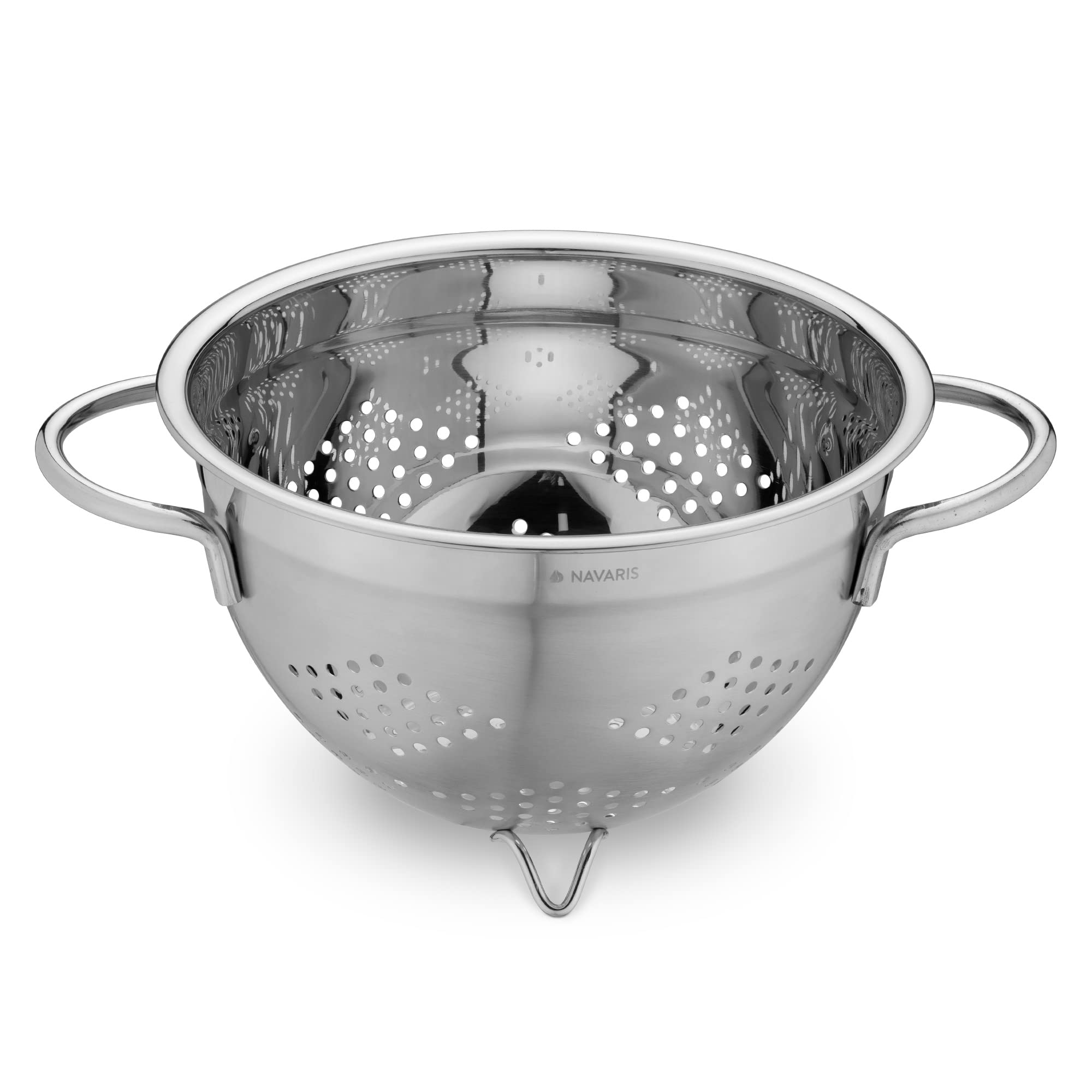 navaris-nudelsieb-edelstahl-20-cm-seiher-mit-f-en image 1