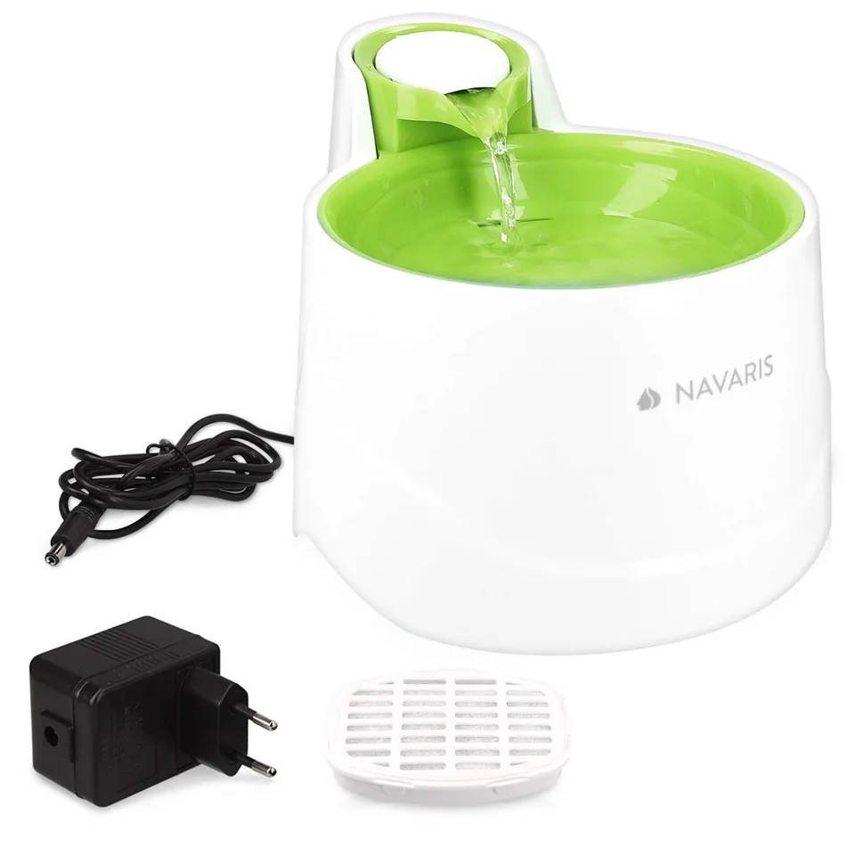 navaris-animals-trinkbrunnen-katzen-2-liter-mit-filter image 1
