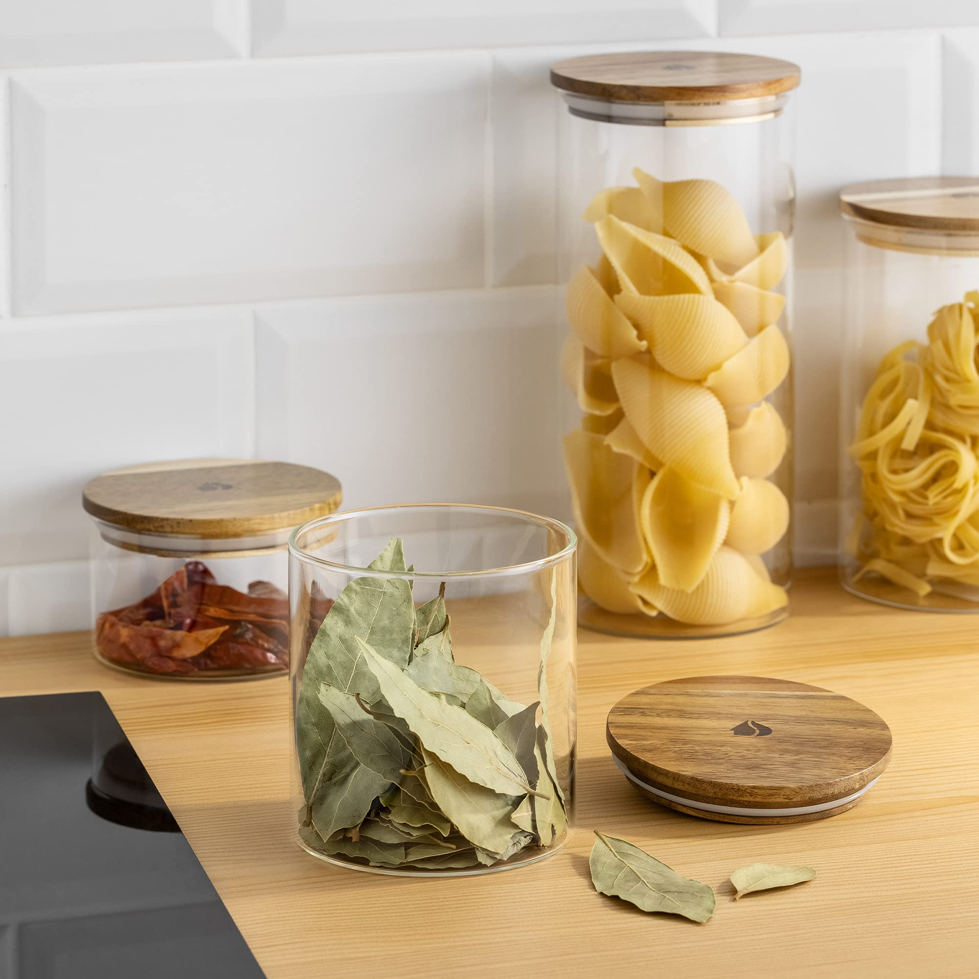 navaris-kitchen-vorratsgl-ser-4er-set-akaziendeckel-luftdicht image 2