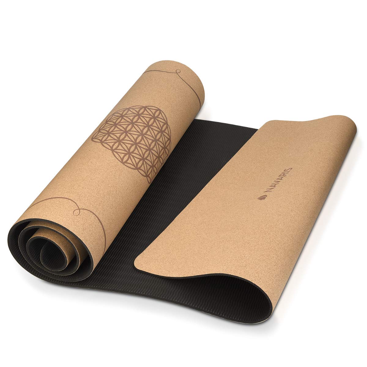 navaris-yogamatte-kork-sportmatte-183x61x0-5cm-tragegurt image 7