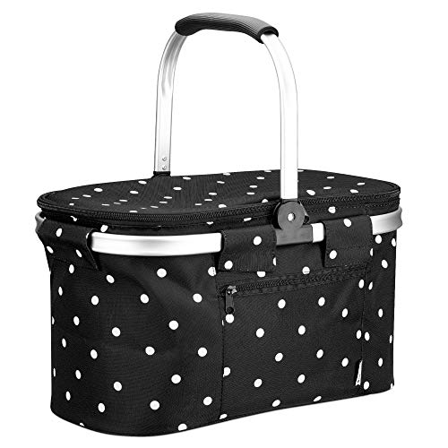 navaris-kitchen-thermo-einkaufskorb-27l-faltbar-schwarz-isoliert image 7
