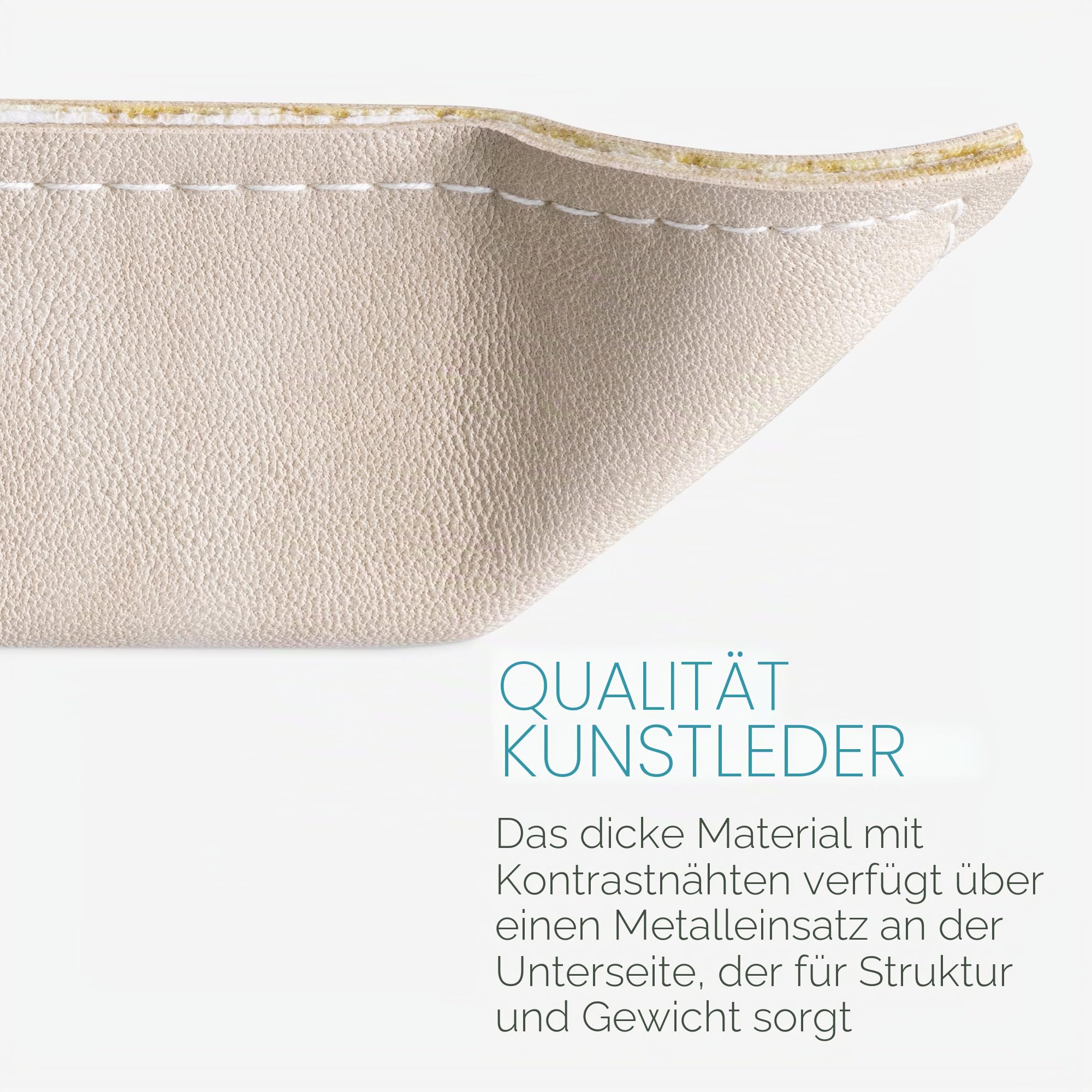 navaris-beauty-lederschale-tablett-2er-set-beige-kunstleder image 5