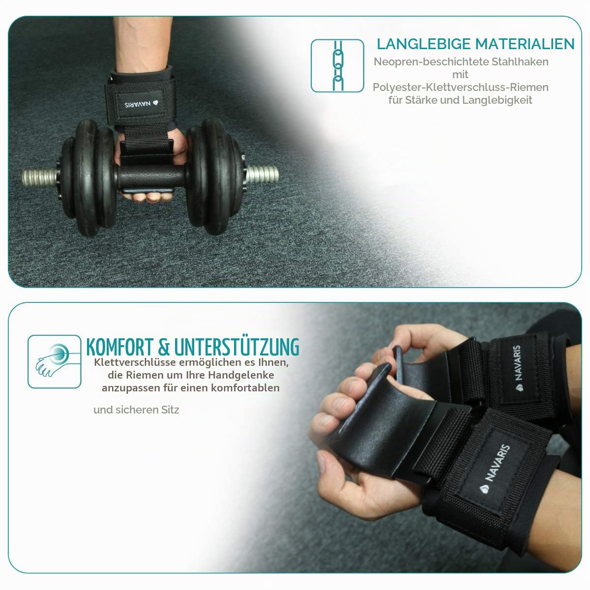 navaris-zughilfen-haken-krafttraining-straps-schwarz-2er-set image 3