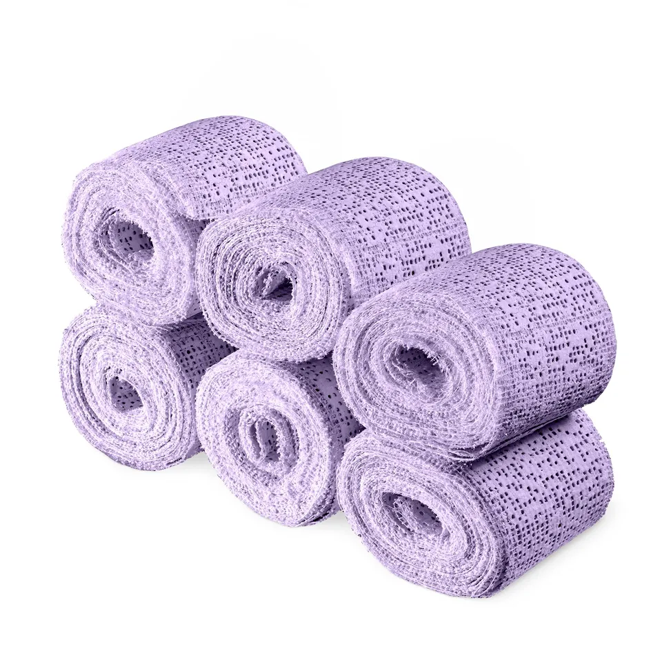 navaris-babybauch-gipsbinden-6x-5x300cm-violett image 1
