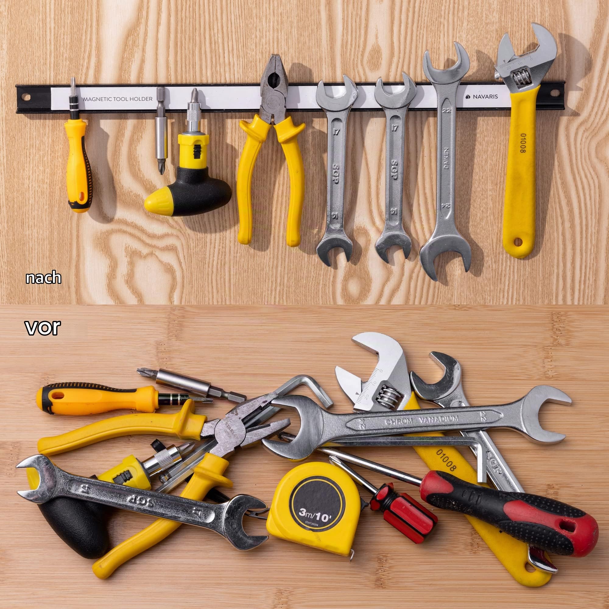navaris-magnetleiste-werkzeug-3er-set-45-cm-15-kg image 2