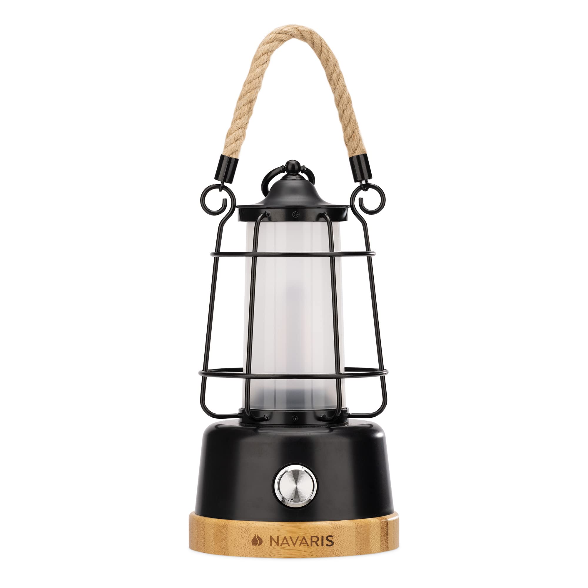navaris-led-laterne-akku-dimmbar-powerbank-bambus image 7