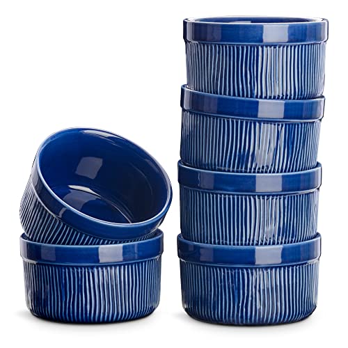 navaris-kitchen-souffl-f-rmchen-6er-set-steingut-dunkelblau image 8