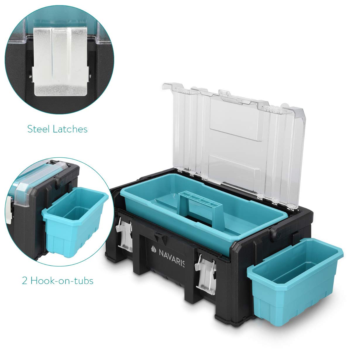 navaris-travel-werkzeugkoffer-20-leer-51x32x22cm-alu-griff image 3