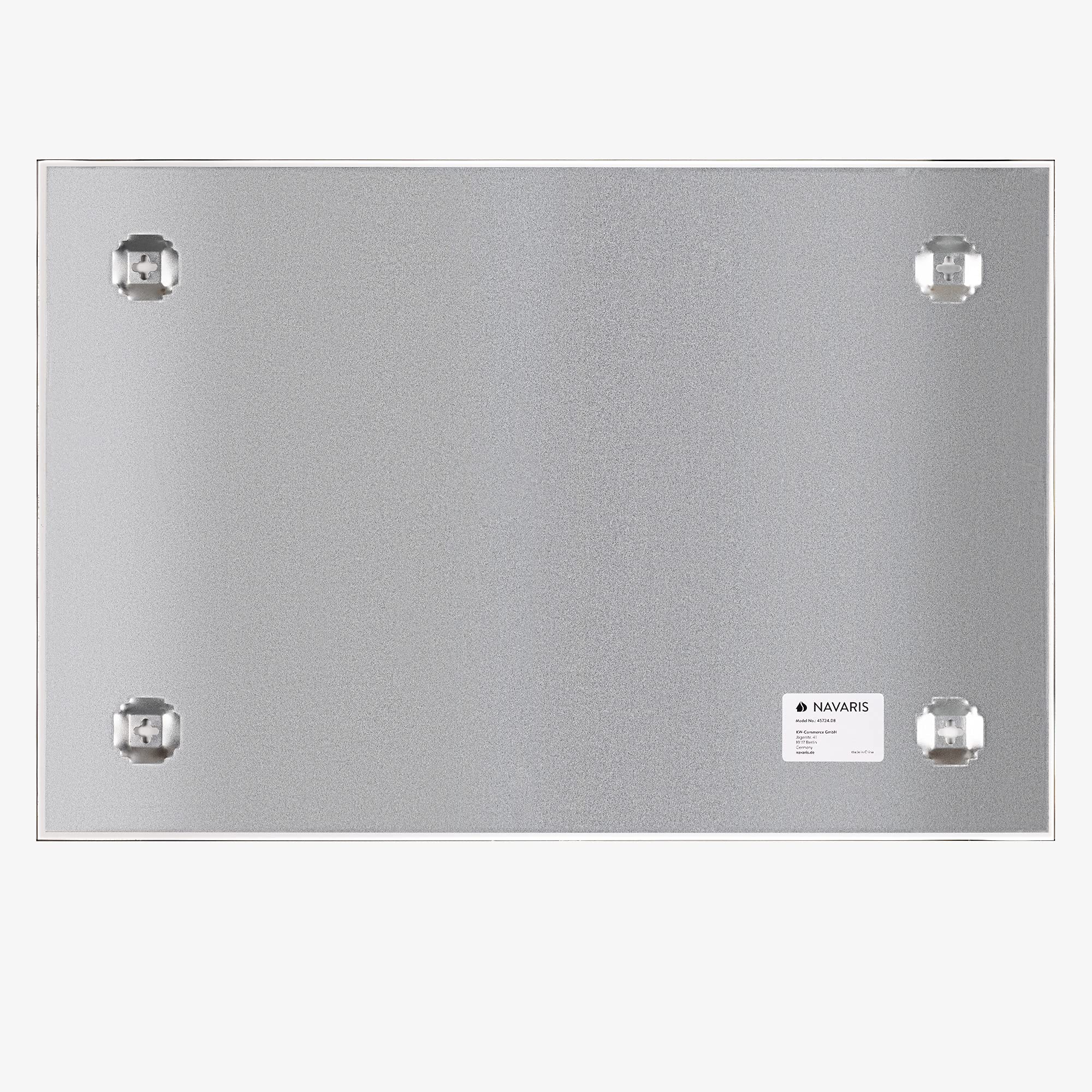 navaris-magnettafel-glas-memoboard-60x40-stone-schwarz image 4