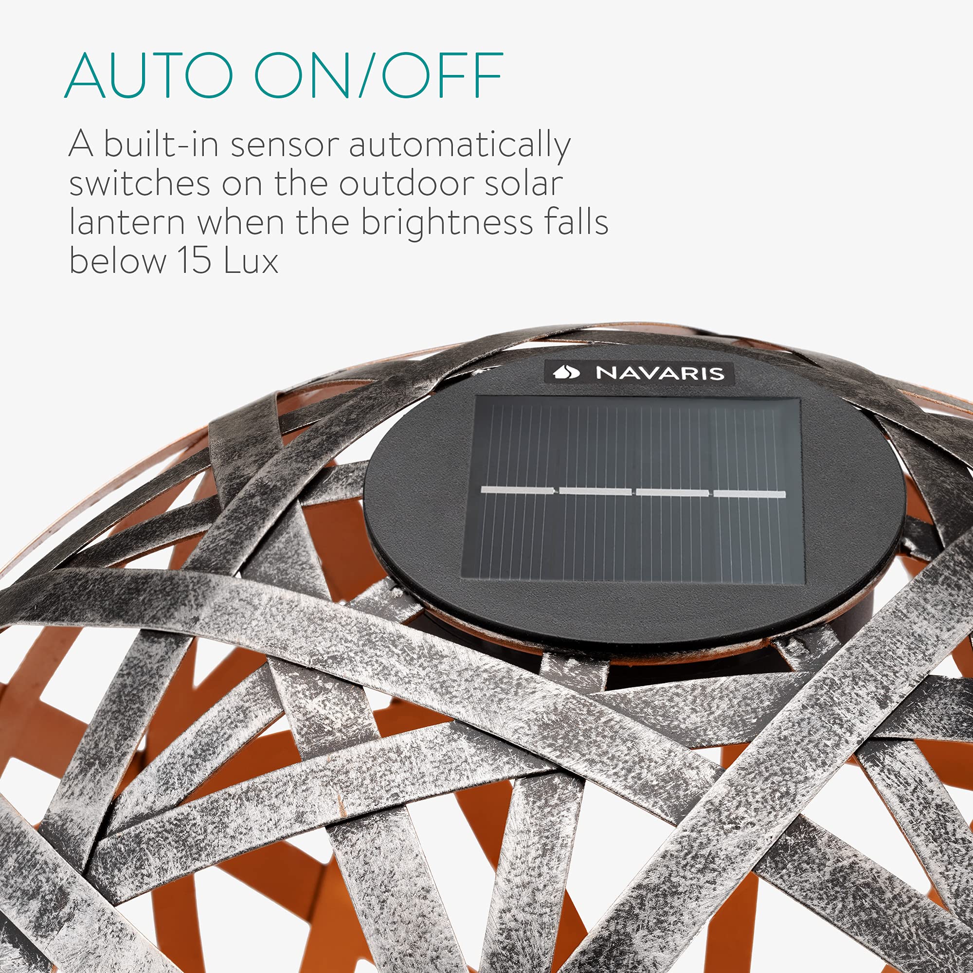 navaris-lighting-led-solarkugel-30-cm-silber-metall-mit-erdspie image 4