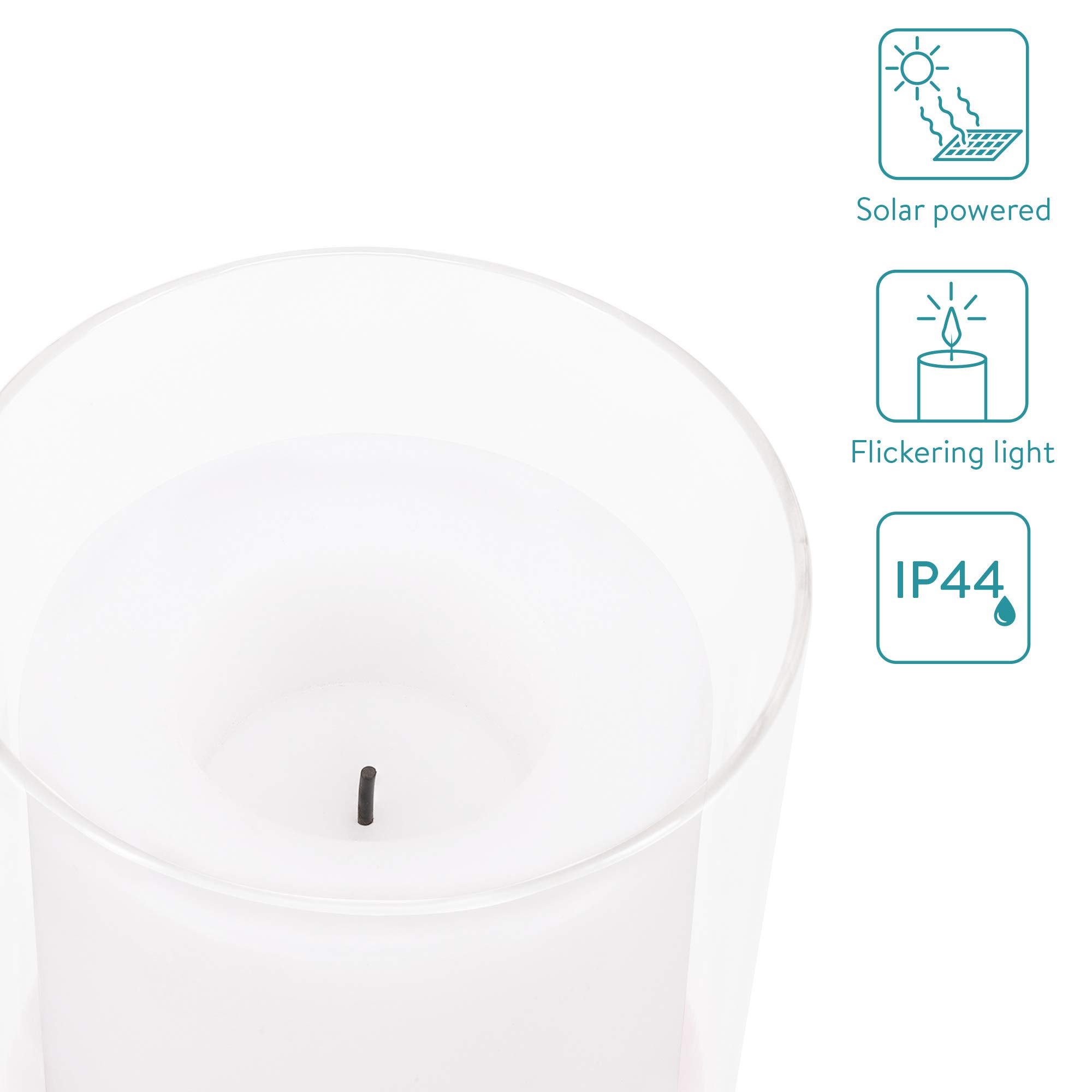 navaris-solar-gartenkerzen-2er-set-led-flackereffekt-ip44 image 3