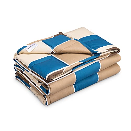 navaris-living-gewichtsdecke-135x200-8-8-kg-kariert-baumwolle image 8