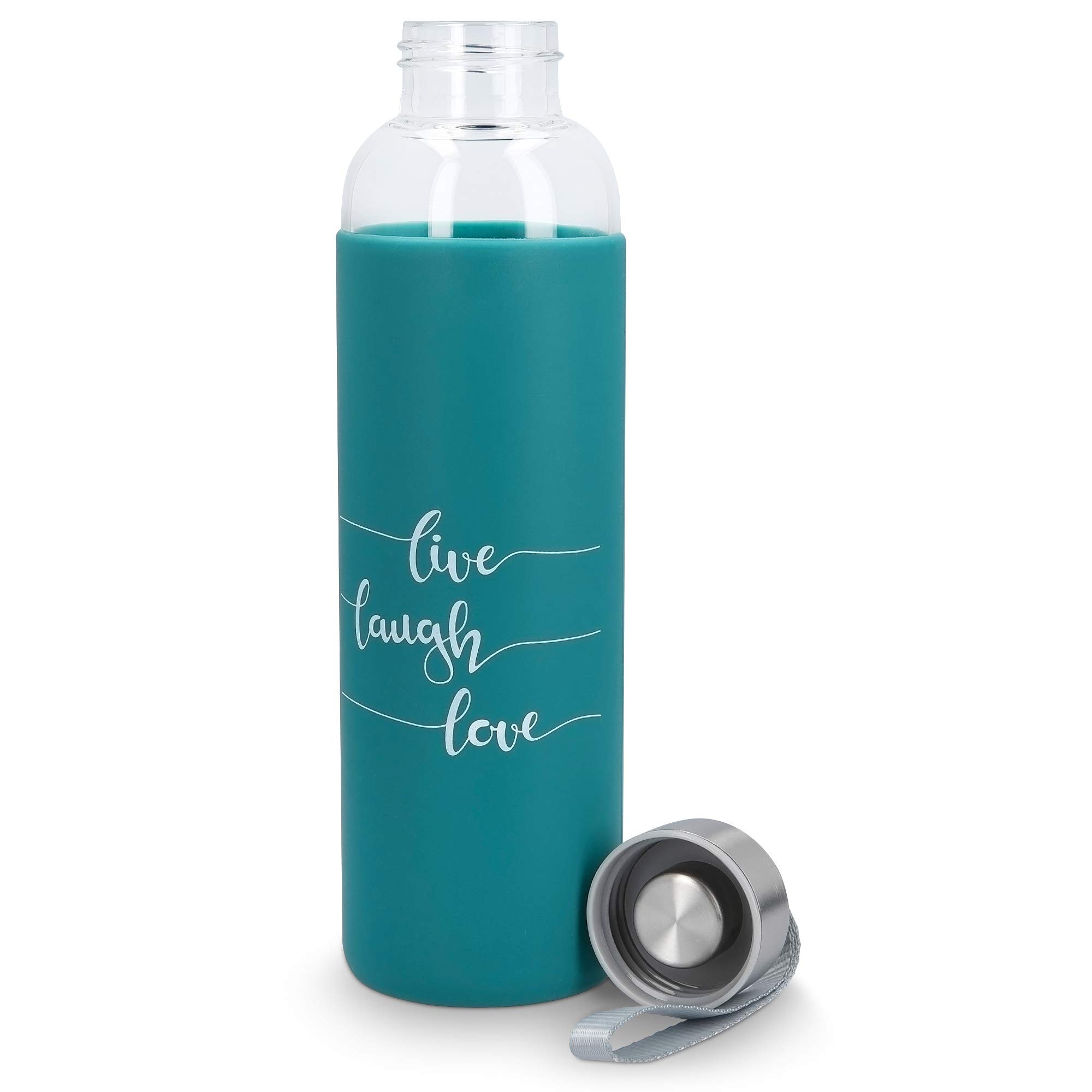 navaris-glasflasche-550ml-trinkflasche-petrol-bpa-frei image 8