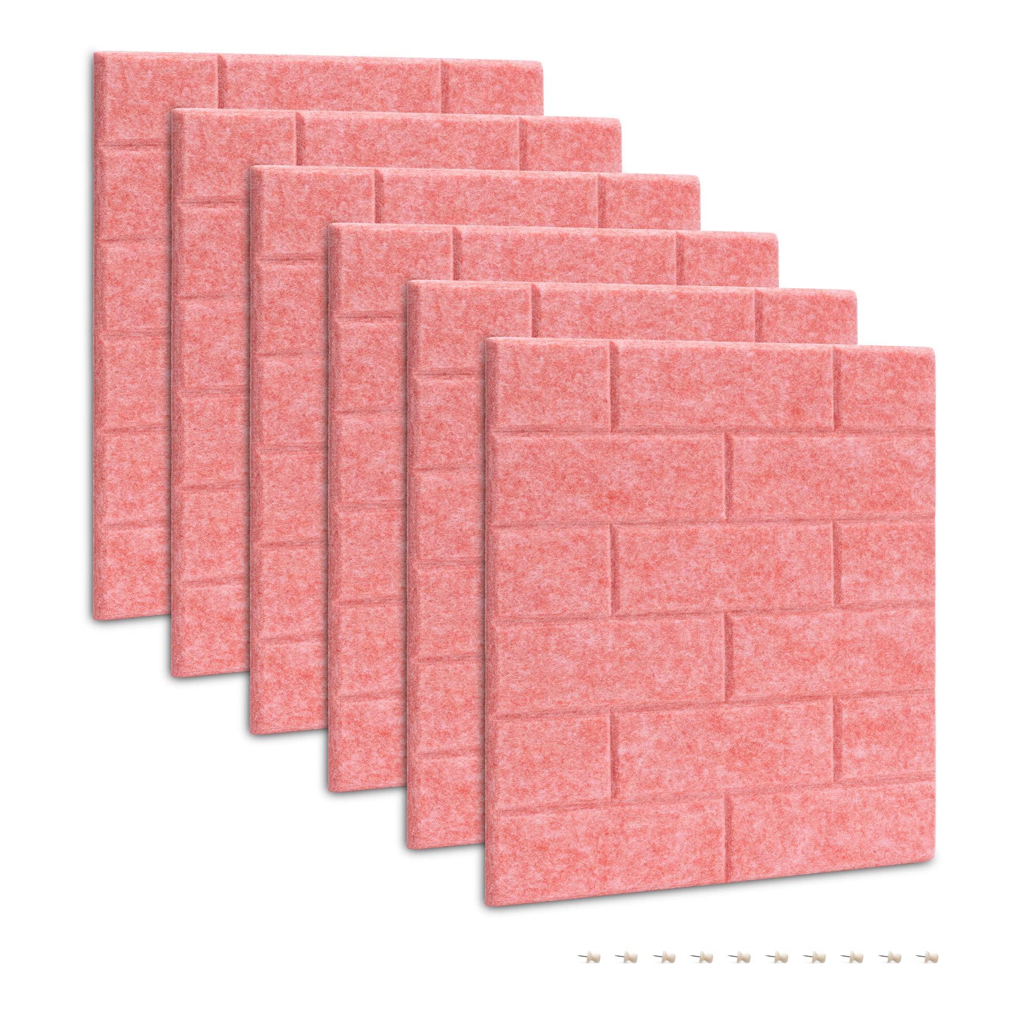 navaris-filz-memoboards-6er-set-30x30-cm-korallenrosa image 7
