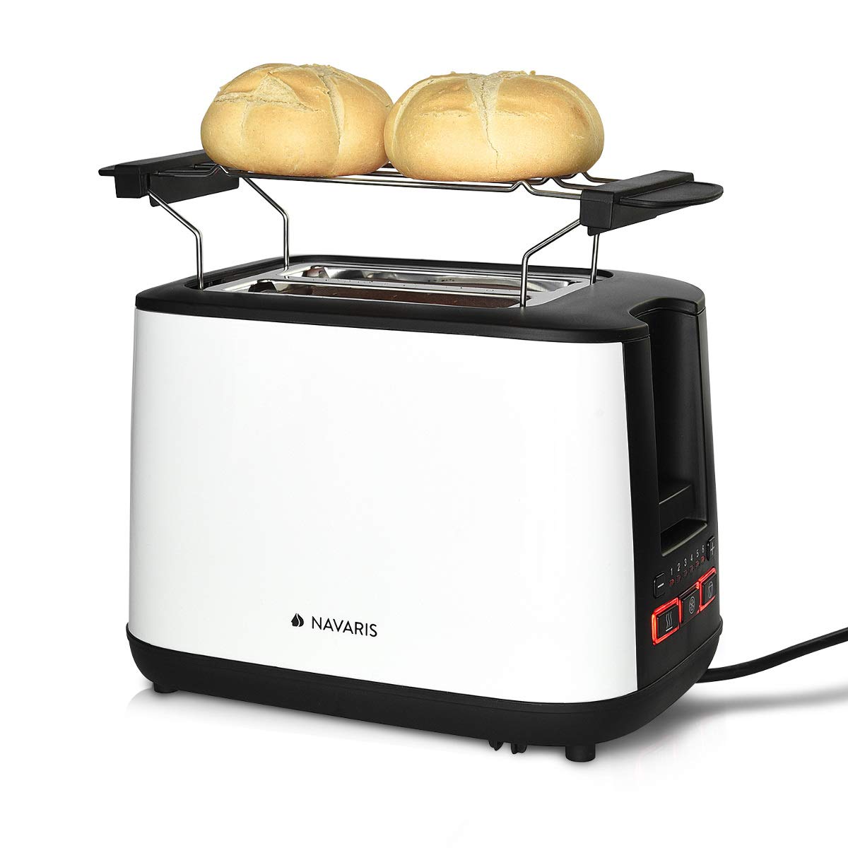 navaris-kitchen-doppelschlitz-toaster-wei-1000w-2-schlitze image 1