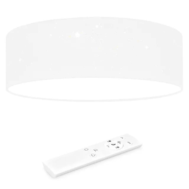 navaris-lighting-led-deckenleuchte-40cm-wei-stoff image 1