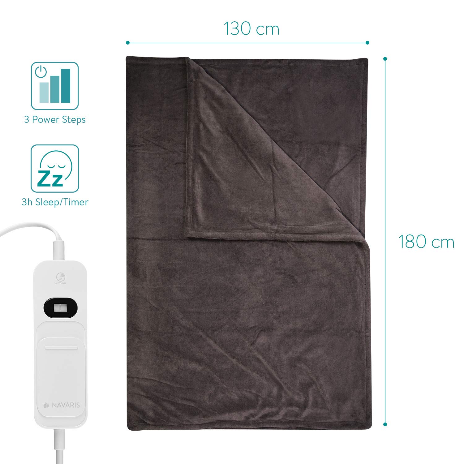 navaris-heizdecke-elektrisch-180x130-dunkelbraun-3-stufen-xxl image 6