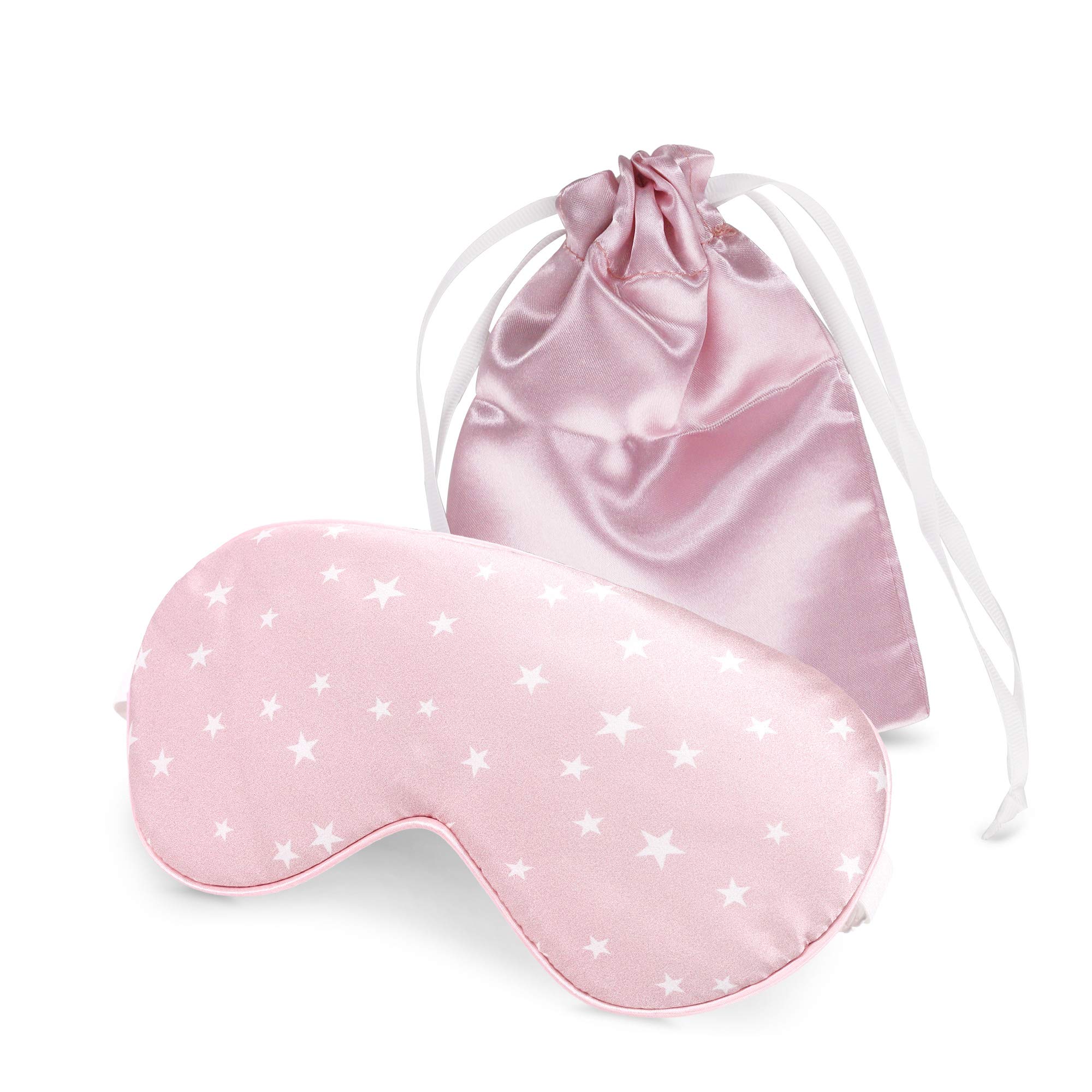 navaris-schlafmaske-seide-rosa-sterne-augenmaske-verstellbar image 6