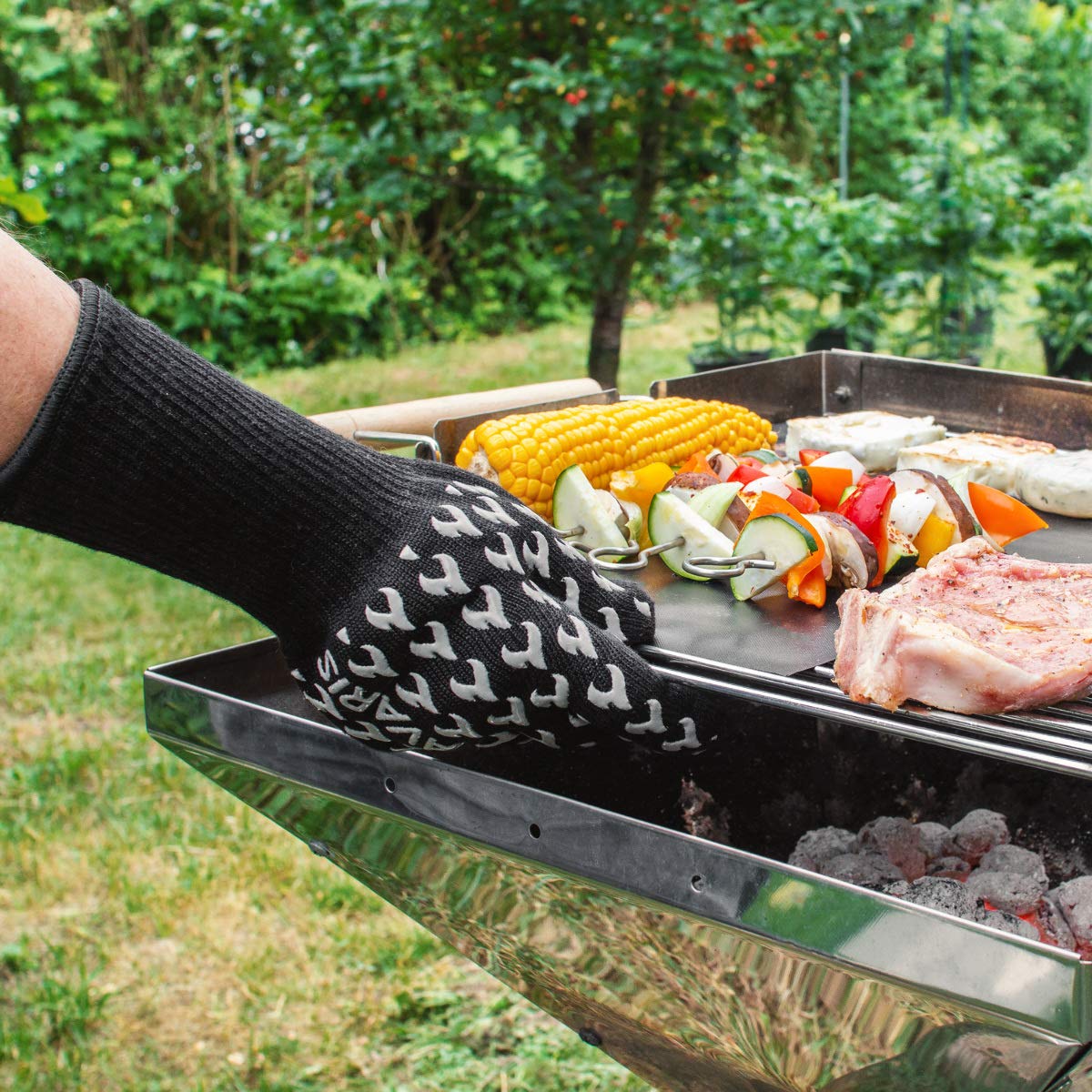 navaris-kitchen-grillhandschuhe-ofenhandschuhe-500-c-silikon image 2