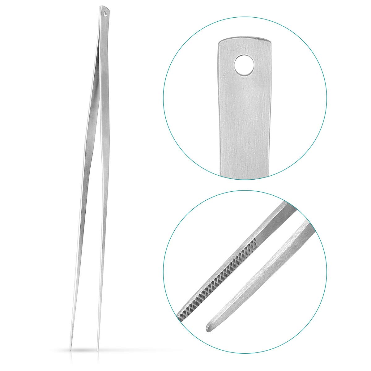 navaris-kitchen-grillpinzette-40cm-edelstahl-sp-lmaschinenfest image 3