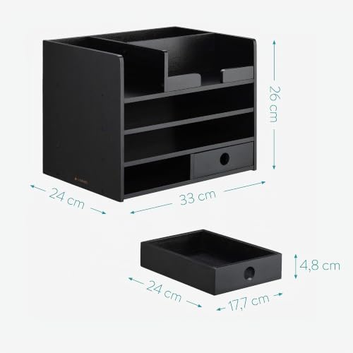 navaris-office-schreibtisch-organizer-bambus-33x24x26-cm image 8