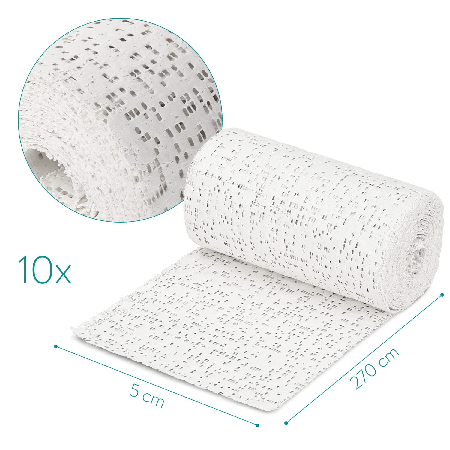 navaris-babybauch-gipsbinden-10er-set-5x300-cm-wei image 4