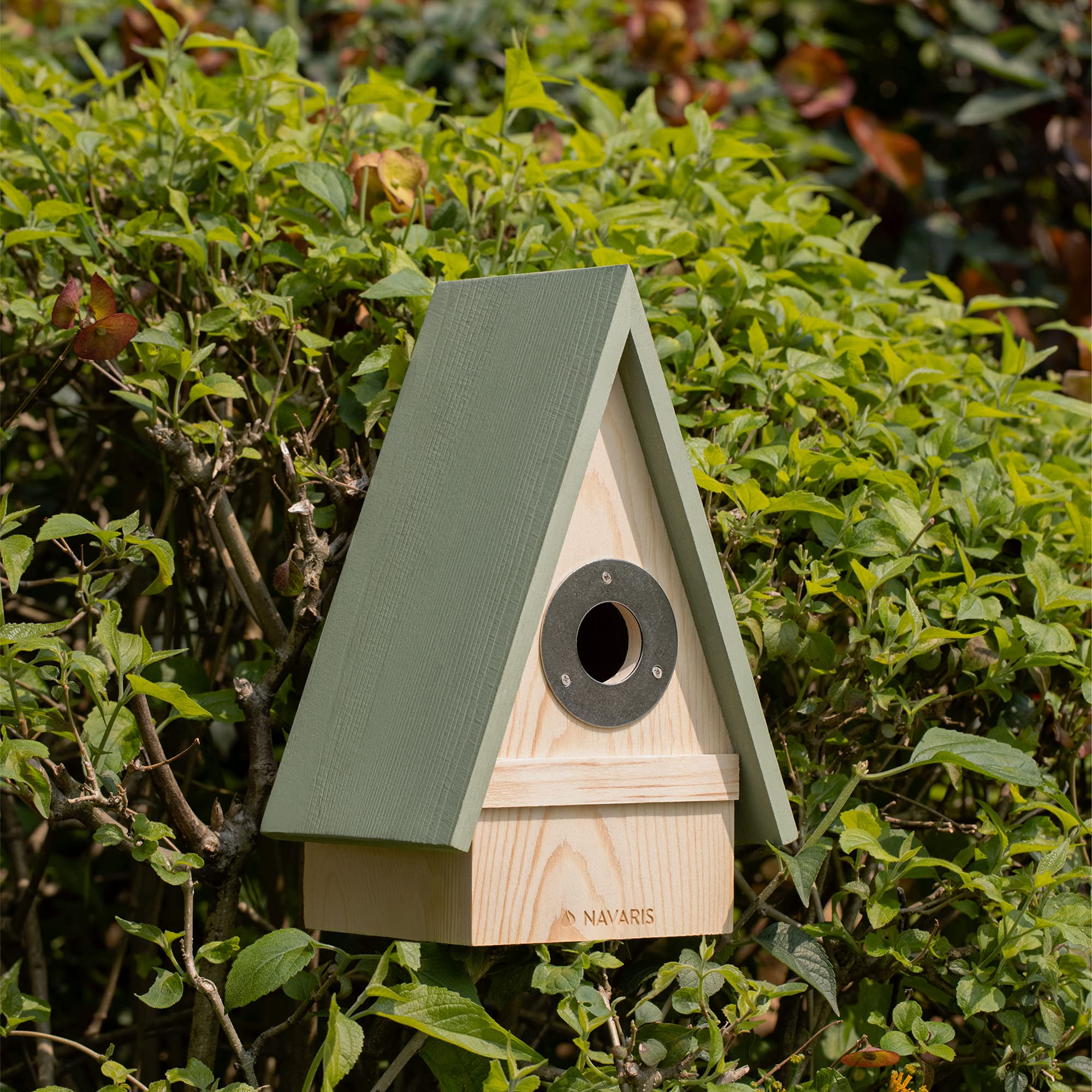 navaris-garden-vogelhaus-holz-nistkasten-singv-gel-einflugloch image 2