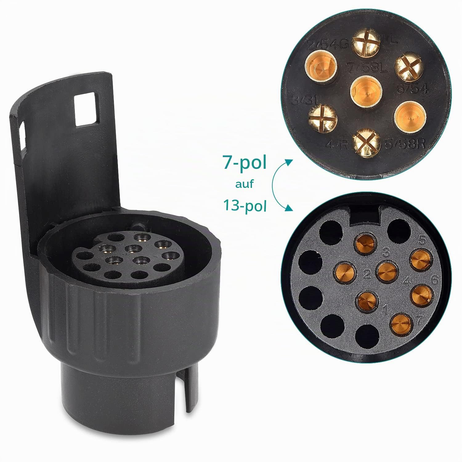 navaris-anh-ngerstecker-adapter-7-auf-13-pin-anh-nger-schwarz image 3