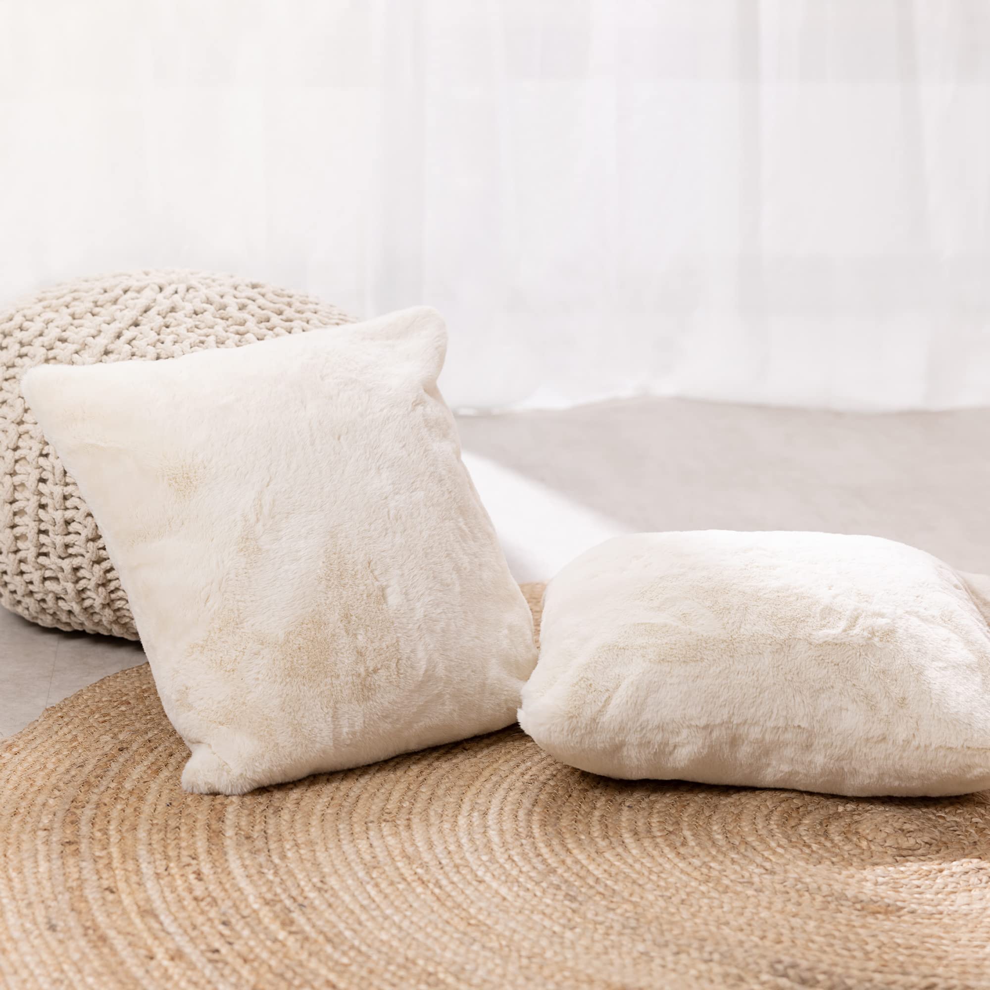 navaris-living-kissenbezug-kunstpelz-beige-45x45-cm-2er-set image 6